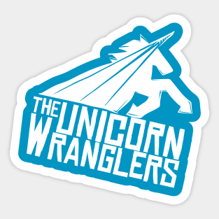 The Unicorn Wranglers Logo (White) Sticker